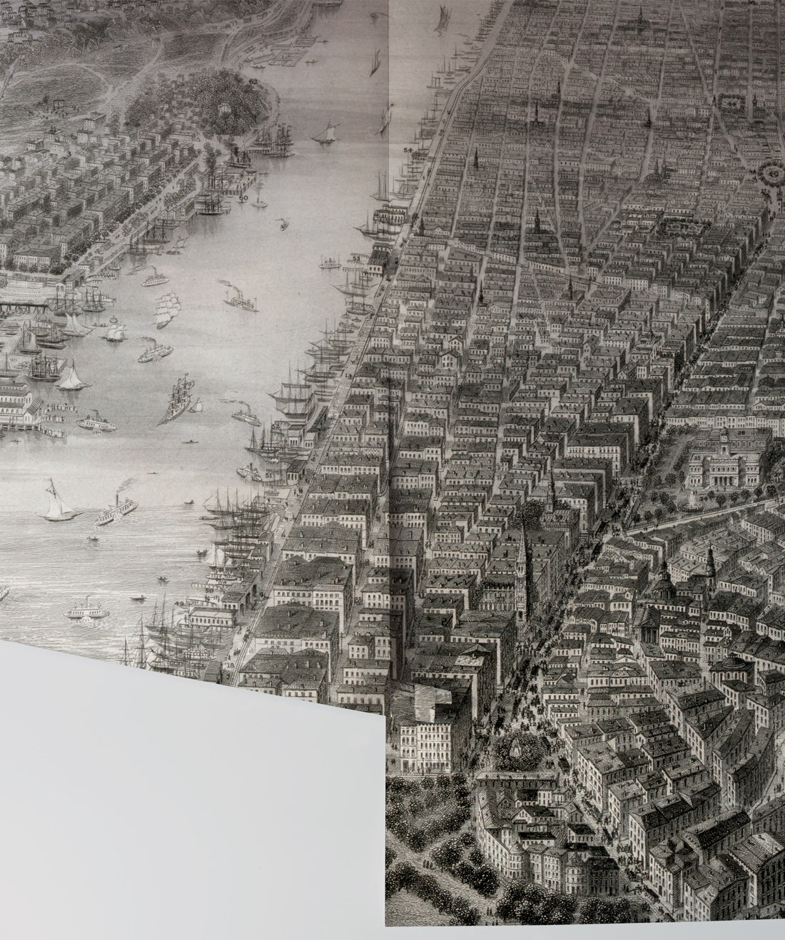 Old Manhattan is a illustrated new york Mural