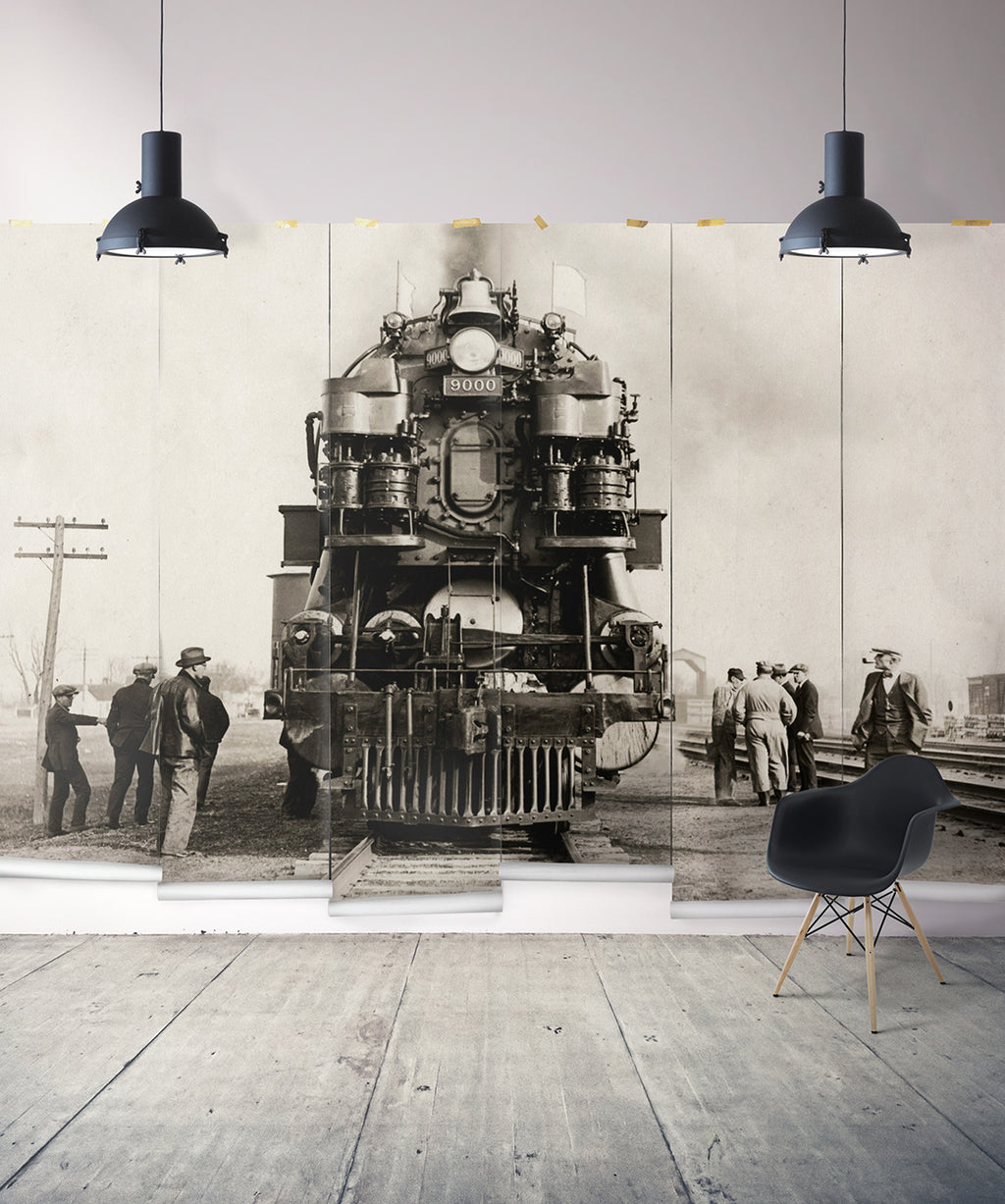 Rock Island Line is a train wall Mural