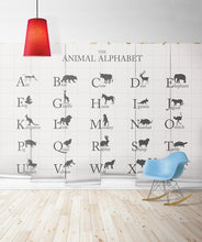 Load image into Gallery viewer, Animal Alphabet Wall Mural