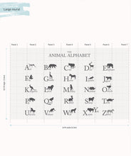 Load image into Gallery viewer, Large Wall Mural Animal Alphabet - Large