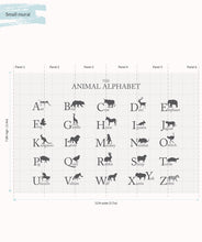 Load image into Gallery viewer, Animal Alphabet Wall Mural