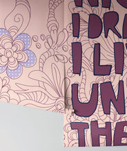 Load image into Gallery viewer, Under The Sea is a pink &amp; purple wall mural