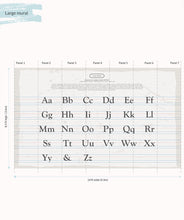 Load image into Gallery viewer, Vintage Alphabet Wall Mural - Large