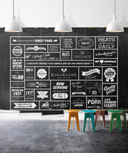 Load image into Gallery viewer, Butcher Chalkboard Wall Mural