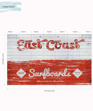 Load image into Gallery viewer, East Coast Surfboards Wall Mural - Large