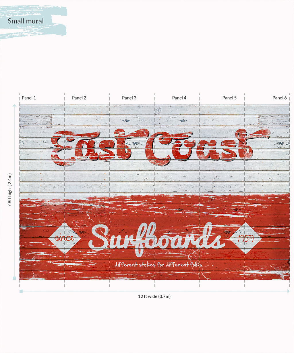 Surfboard Mural
