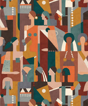 Load image into Gallery viewer, Muse Type II Vinyl Wallpaper - Colourway: Rust - Swatch - Commercial Wallcoverings