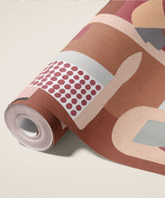 Load image into Gallery viewer, Muse Type II Vinyl Wallpaper - Colourway: Scarlet - Roll - Commercial Wallcoverings
