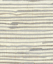 Load image into Gallery viewer, Metallic Java Grass Grasscloth Wallpaper - Silver