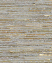 Load image into Gallery viewer, Metallic Java Grass Grasscloth Wallpaper - Iron