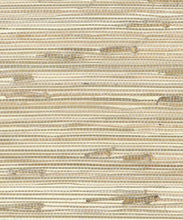 Load image into Gallery viewer, Metallic Triangle Grass Grasscloth Wallpaper - Pearl