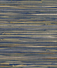 Load image into Gallery viewer, Matte Triangle Grass Grasscloth Wallpaper - Blue