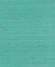 Load image into Gallery viewer, Coastal Jute Grasscloth Wallpaper - Aqua