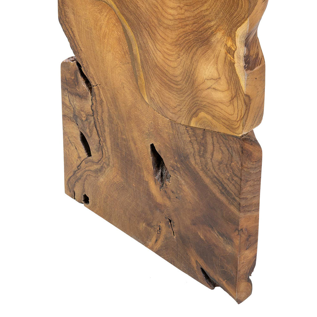 organic teak console table