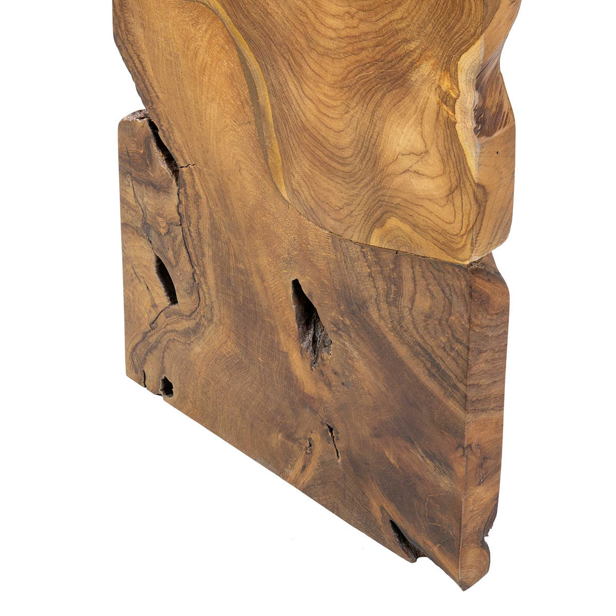 organic teak console table
