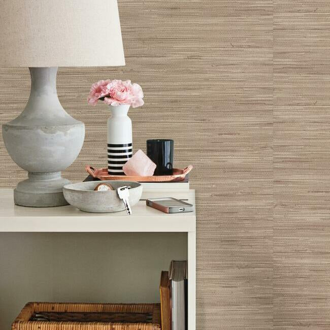 Lustrous Grasscloth Wallpaper