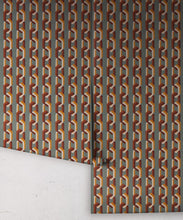 Load image into Gallery viewer, Chain Of Fools Wallpaper - Colorway: Jade - Poodle &amp; Blonde Collection - Roll