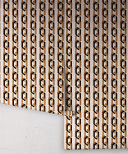 Load image into Gallery viewer, Chain Of Fools Wallpaper - Colorway: Mono - Poodle &amp; Blonde Collection - Roll