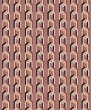 Load image into Gallery viewer, Chain Of Fools Wallpaper - Colorway: Valentine - Poodle &amp; Blonde Collection - Swatch
