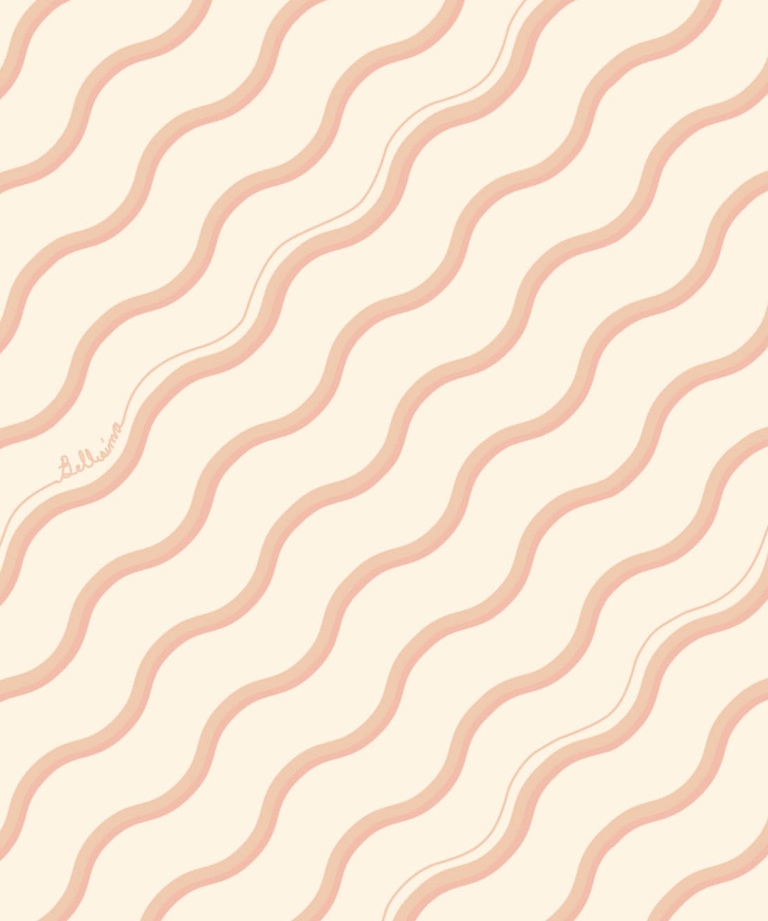 Bellisima Wallpaper - Colorway: Crema - Poodle & Blonde Collection - Swatch