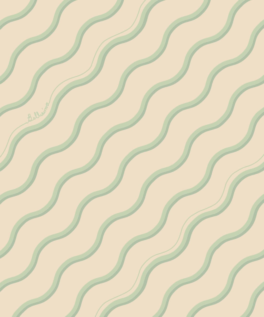Bellisima Wallpaper - Colorway: Mela - Poodle & Blonde Collection - Swatch