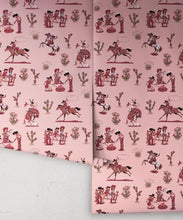 Load image into Gallery viewer, Cliftonville Cowgirls Wallpaper - Colorway: Motel - Poodle &amp; Blonde Collection - Roll