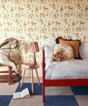 Load image into Gallery viewer, Cliftonville Cowgirls Wallpaper - Colorway: Rattle Snake - Poodle &amp; Blonde Collection - Insitu