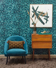 Load image into Gallery viewer, Lonesome George Wallpaper - Colorway: Lagoon - Poodle &amp; Blonde Collection - Insitu