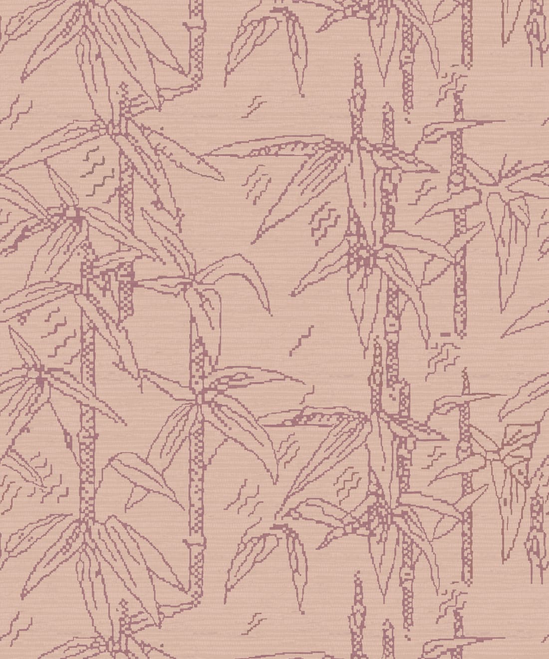 Bamboo Stitch Wallpaper - Colorway: Dusty - Poodle & Blonde Collection - Swatch