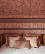 Load image into Gallery viewer, Bamboo Stitch Wallpaper - Colorway: Dusty - Poodle &amp; Blonde Collection - Insitu