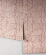 Load image into Gallery viewer, Bamboo Stitch Wallpaper - Colorway: Dusty - Poodle &amp; Blonde Collection - Roll
