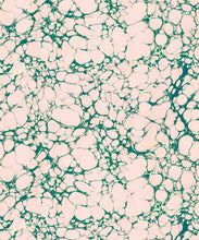 Load image into Gallery viewer, Margate Marble Wallpaper - Colorway: Emerald Pinky - Poodle &amp; Blonde Collection - Swatch