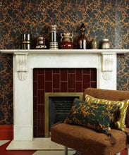 Load image into Gallery viewer, Margate Marble Wallpaper - Colorway: Tobacco - Poodle &amp; Blonde Collection - Insitu