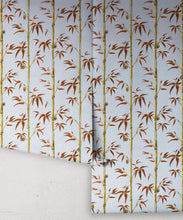 Load image into Gallery viewer, Money Tree Wallpaper - Colorway: Tobacco - Poodle &amp; Blonde Collection - Roll