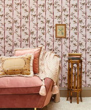 Load image into Gallery viewer, Money Tree Wallpaper - Colorway: Valentine - Poodle &amp; Blonde Collection - Insitu