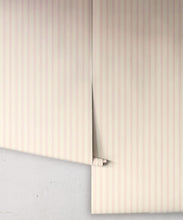 Load image into Gallery viewer, Nannys Stripe Wallpaper - Colorway: Rose - Poodle &amp; Blonde Collection - Roll