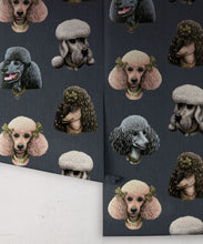 Load image into Gallery viewer, Poodle Parlour Wallpaper - Colorway: Midnight - Poodle &amp; Blonde Collection - Roll