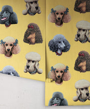 Load image into Gallery viewer, Poodle Parlour Wallpaper - Colorway: Retro - Poodle &amp; Blonde Collection - Roll