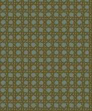 Load image into Gallery viewer, Rattan Wallpaper - Colorway: Petrol - Poodle &amp; Blonde Collection - Swatch
