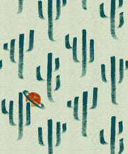 Load image into Gallery viewer, Saguaro Saturn Wallpaper - Colorway: Mirage - Poodle &amp; Blonde Collection - Swatch