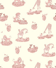 Load image into Gallery viewer, Story Time Wallpaper - Colorway: Rose - Poodle &amp; Blonde Collection - Swatch