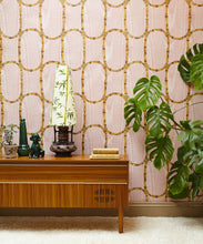 Load image into Gallery viewer, Tea Room Wallpaper - Colorway: Blossom - Poodle &amp; Blonde Collection - Insitu