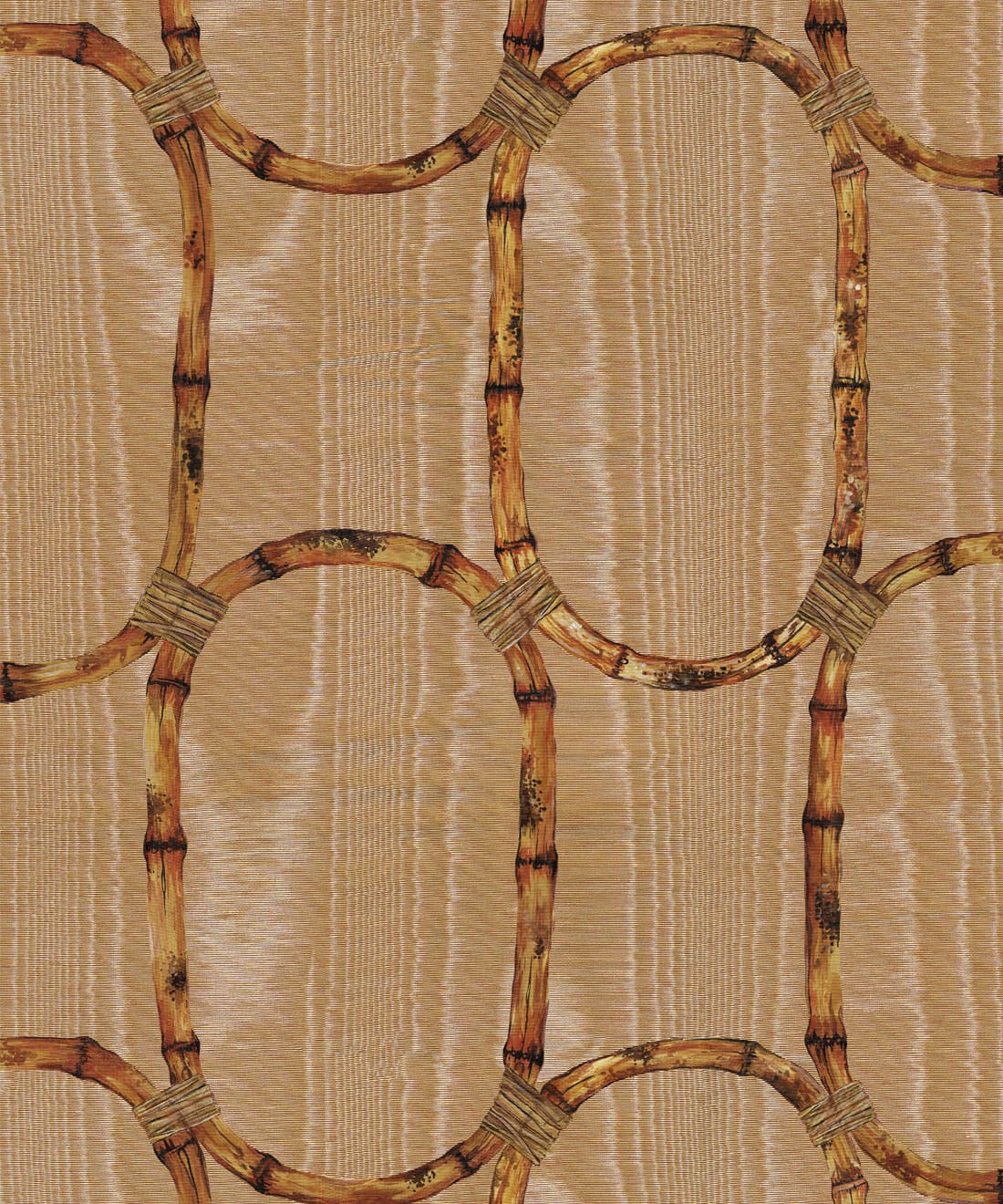 Tea Room Wallpaper - Colorway: Camel - Poodle & Blonde Collection - Swatch