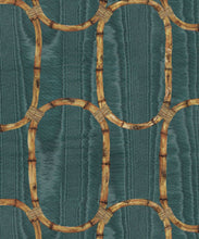 Load image into Gallery viewer, Tea Room Wallpaper - Colorway: Lagoon - Poodle &amp; Blonde Collection - Swatch