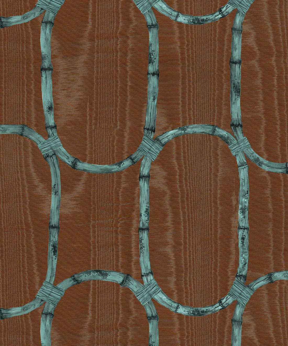 Tea Room Wallpaper - Colorway: Walnut - Poodle & Blonde Collection - Swatch