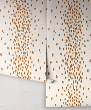 Load image into Gallery viewer, Tottenham Dalmatian Wallpaper - Colorway: Ginger - Poodle &amp; Blonde Collection - Roll