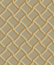 Load image into Gallery viewer, Trellis Wallpaper - Colorway: Sepia - Poodle &amp; Blonde Collection - Swatch
