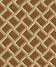 Load image into Gallery viewer, Trellis Wallpaper - Colorway: Tan - Poodle &amp; Blonde Collection - Swatch