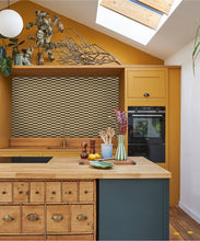 Load image into Gallery viewer, Tucson Lullaby Wallpaper - Colorway: Denim - Poodle &amp; Blonde Collection - Insitu
