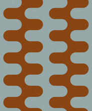 Load image into Gallery viewer, Wave Wallpaper - Colorway: Powder - Poodle &amp; Blonde Collection - Swatch